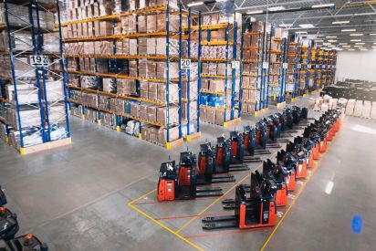 TOYA S.A. – interior of the warehouse in Nadarzyn